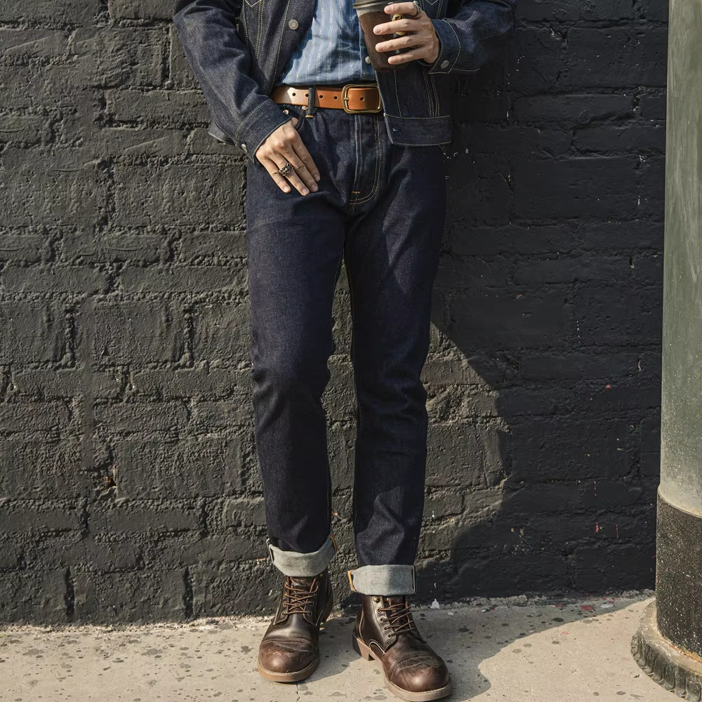 One-Wash Selvedge Straight Jeans