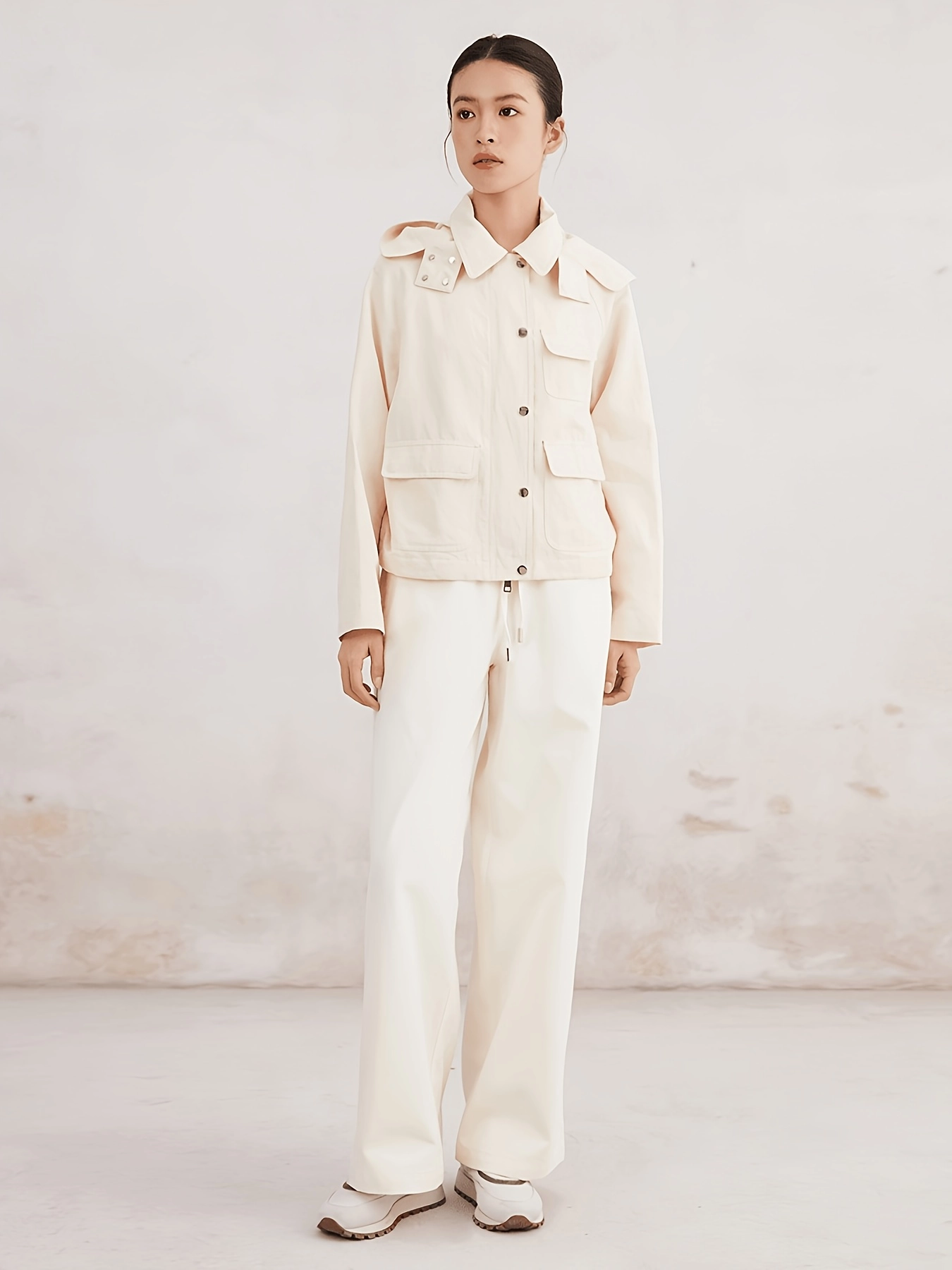 Hooded Cotton-Linen Utility Jacket - Image 5
