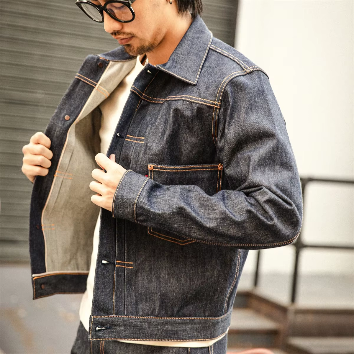 Raw Selvedge Denim Jacket - Image 3