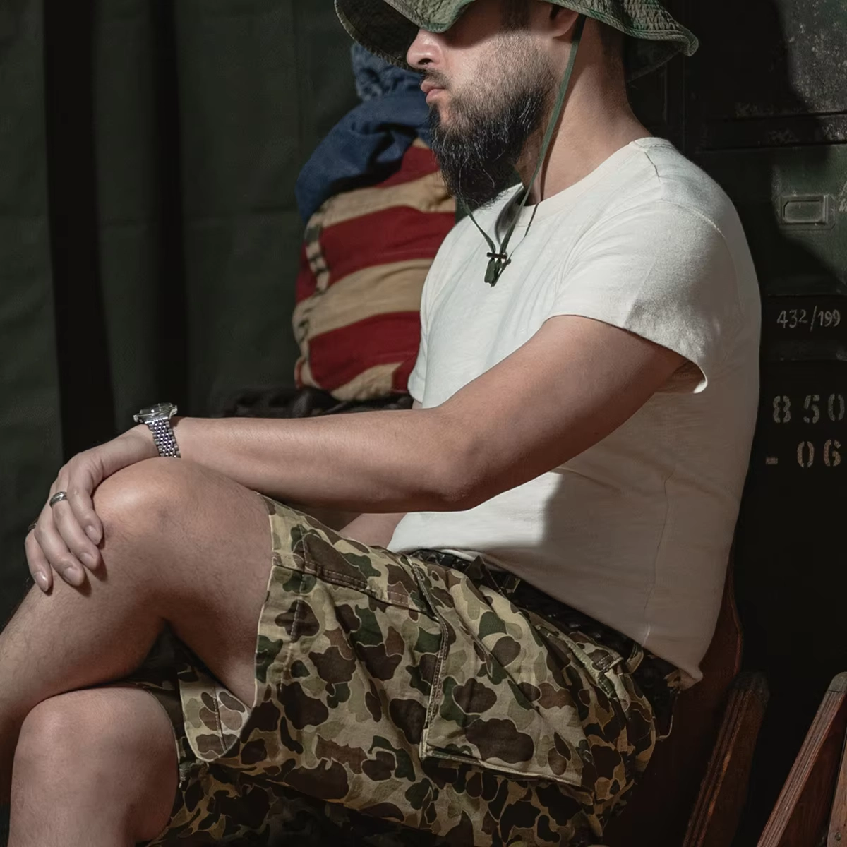Military Slub Cotton Crew Tee - Image 2