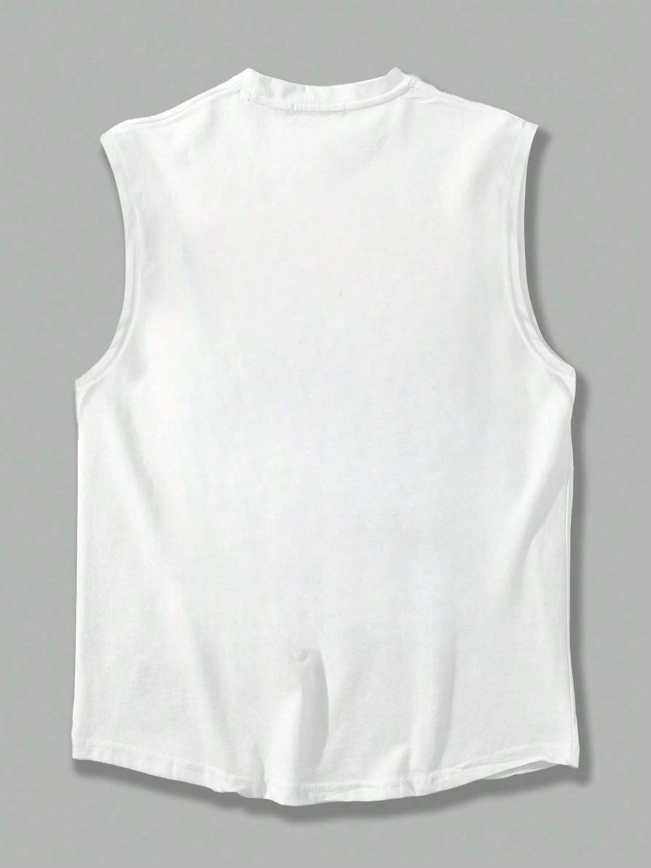 Printed Cotton Training Tank - Image 3
