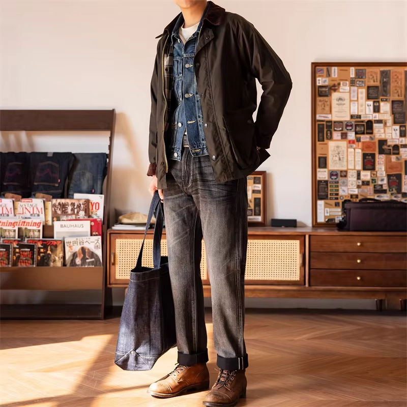 Worn Black Selvedge Straight Jeans - Image 4