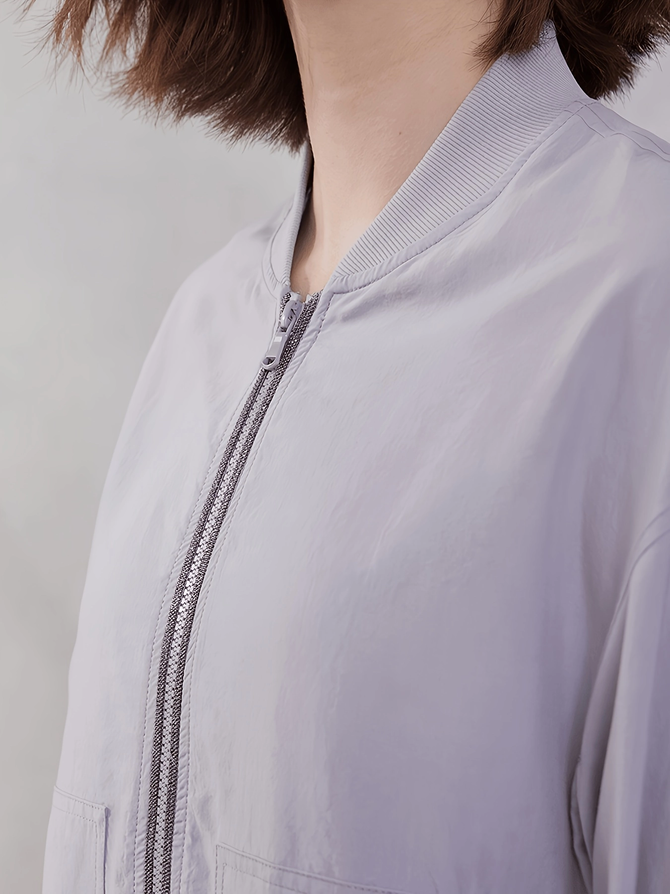 Lyocell Baseball-Collar Zip Jacket - Image 5