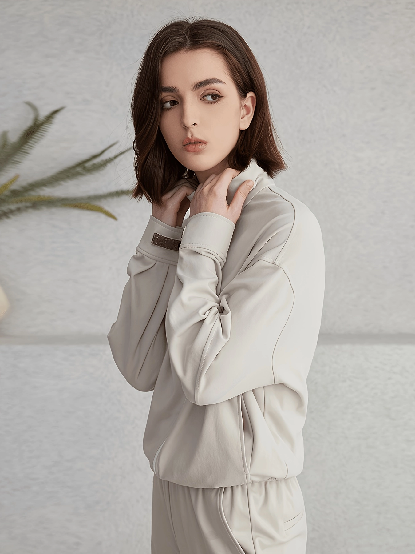 Stand-Collar Cotton-Blend Zip Jacket - Image 5