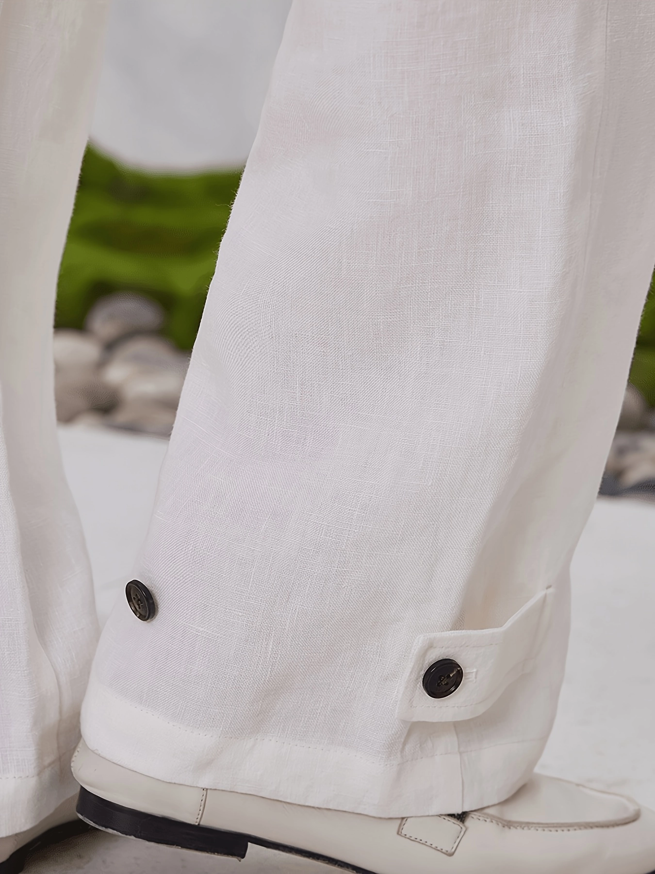 High-Rise Linen Wide-Leg Pants - Image 5