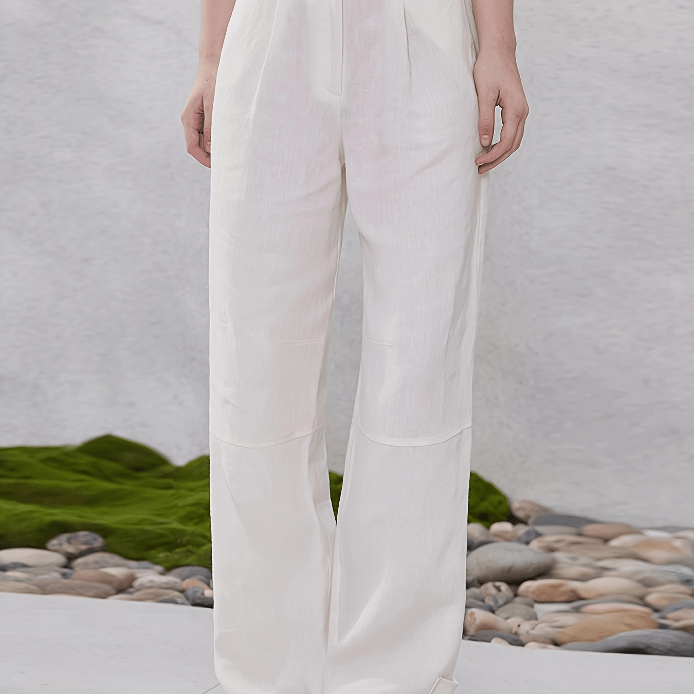 High-Rise Linen Wide-Leg Pants - Image 6