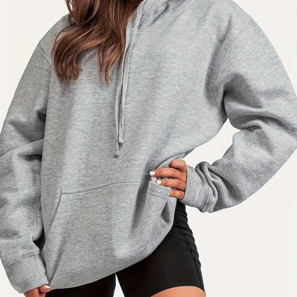 Relaxed Cotton-Blend Pullover Hoodie