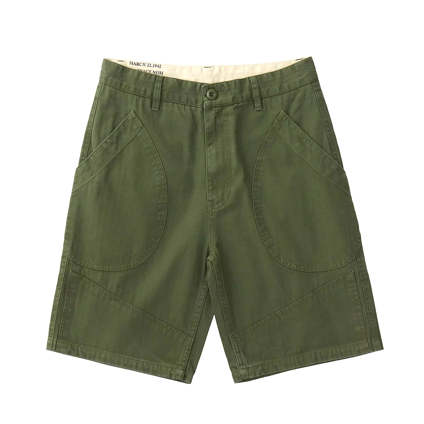 Men's Herringbone Cargo Shorts - Image 4