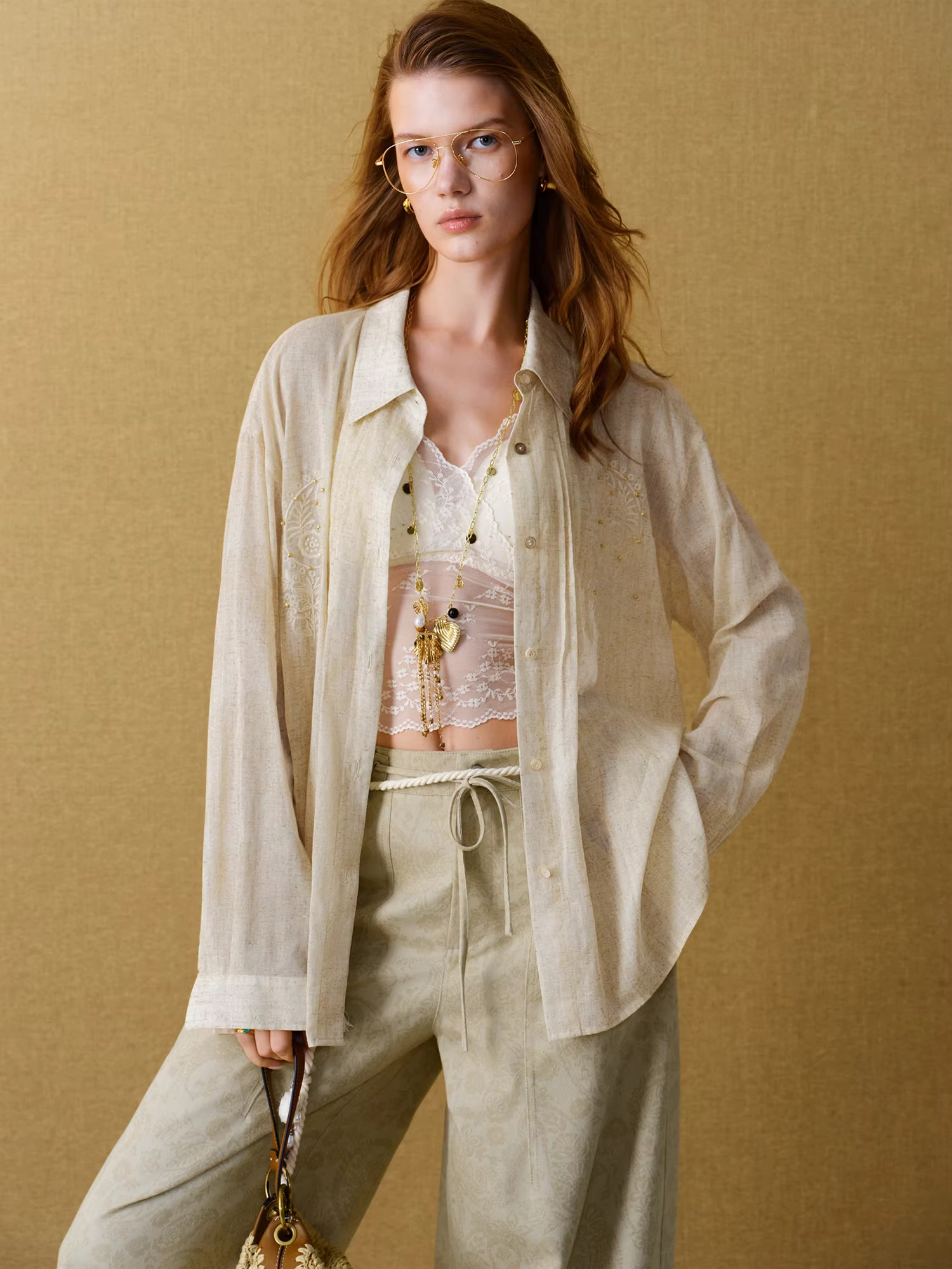Women's Embroidered Cotton Blouse
