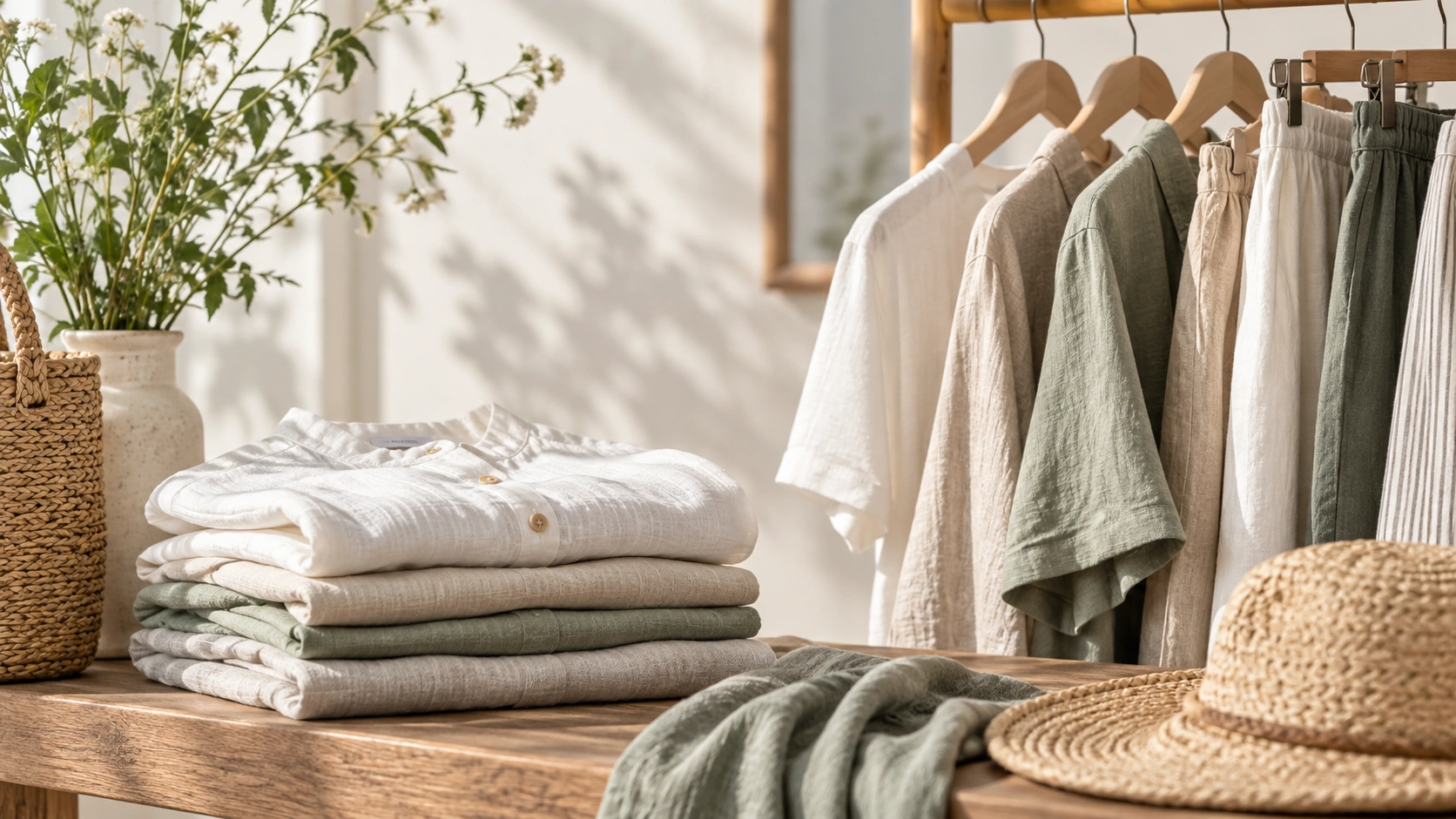 A Smaller Wardrobe: Everyday Outfits With Cotton and Linen Basics